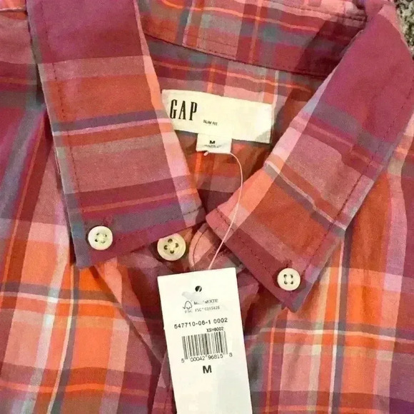 NEW GAP‎ Men’s SS Button Down- Size Medium - Picture 3 of 5